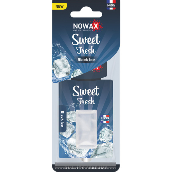 Фото - Ароматизатор для авто NOWAX мембранный Sweet Fresh NEW Black Ice (NX00122)
