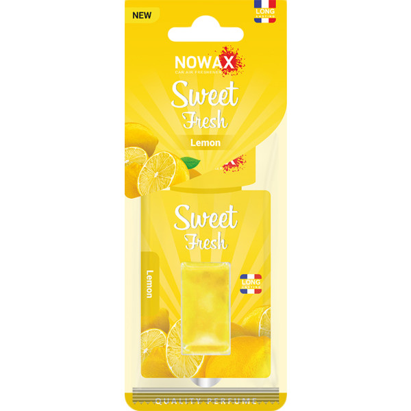 Фото - Ароматизатор для авто NOWAX мембранный Sweet Fresh NEW Lemon (NX00130)