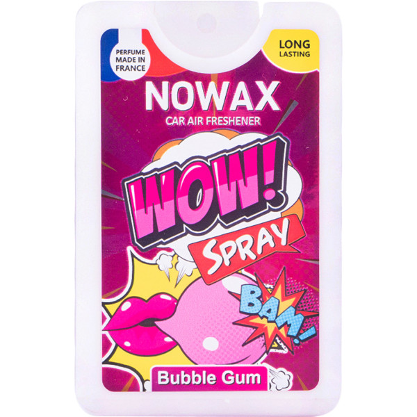 Фото - Ароматизатор для авто NOWAX с распылителем WOW Spray 18 мл Bubble Gum (NX00137)