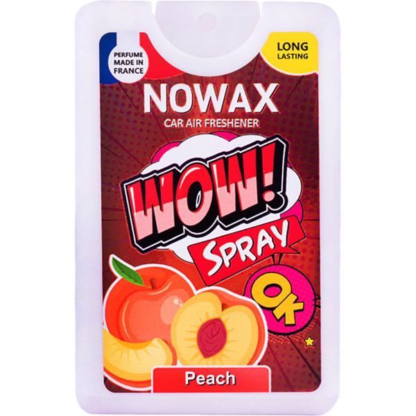 Фото - Ароматизатор для авто NOWAX с распылителем WOW Spray 18 мл Peach (NX00142)