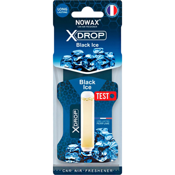 Фото - Ароматизатор для авто NOWAX целлюлозный с капсулой X Drop Black Ice (NX07727)
