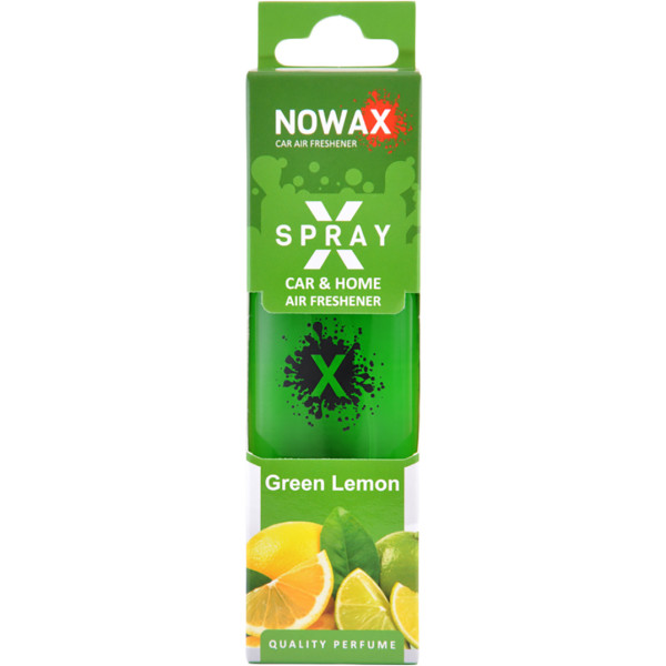 Фото - Ароматизатор для авто NOWAX с распылителем X Spray Green lemon 50 мл (NX07608)
