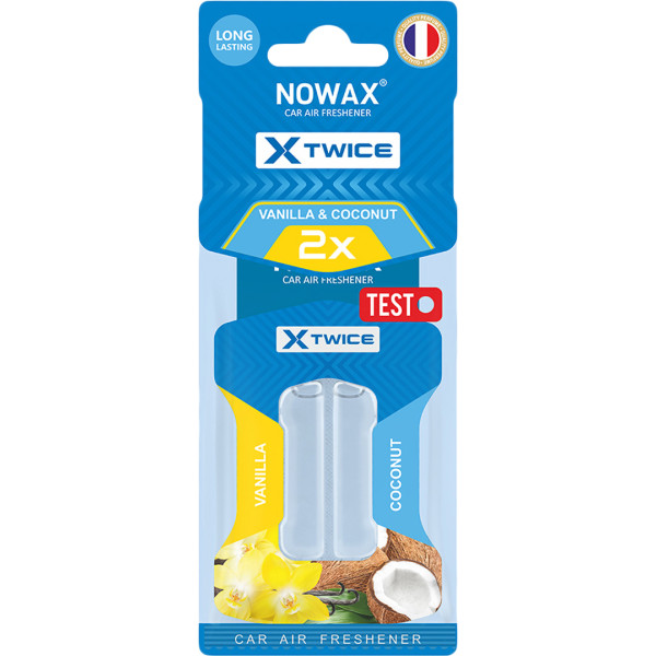 Фото - Ароматизатор для авто NOWAX с двойной капсулой X Twice Vanila & Coconut (NX00157)