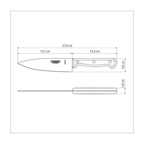 Фото - Нож кухонный Tramontina Ultracorte 152 мм (23861/106)