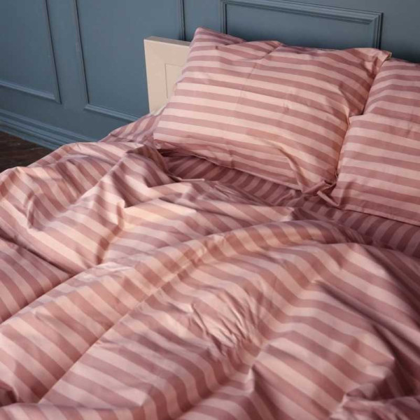 Фото - Комплект постельного белья детский MirSon 110х140 см 17-0773 Nude stripes Бязь (2200011152523)