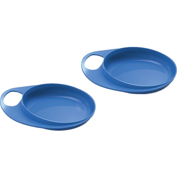 Фото - Набор тарелок для малыша Nuvita мелкие, 2шт. синий (NV8451Blue)