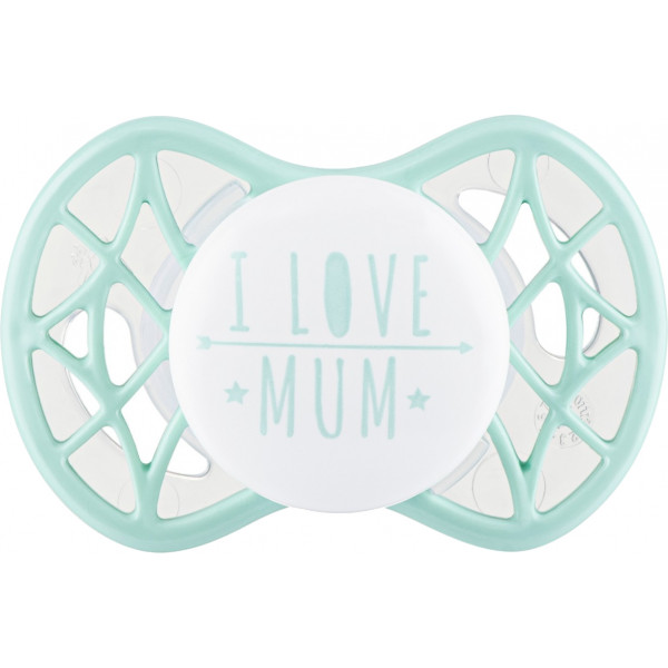 Фото - Симметричная пустышка Nuvita Air55 Cool 0m+ ''I Love Mum'' Мятный (NV7065SG) Фото - Симметричная пустышка Nuvita Air55 Cool 0m+ ''I Love Mum'' Мятный (NV7065SG)
