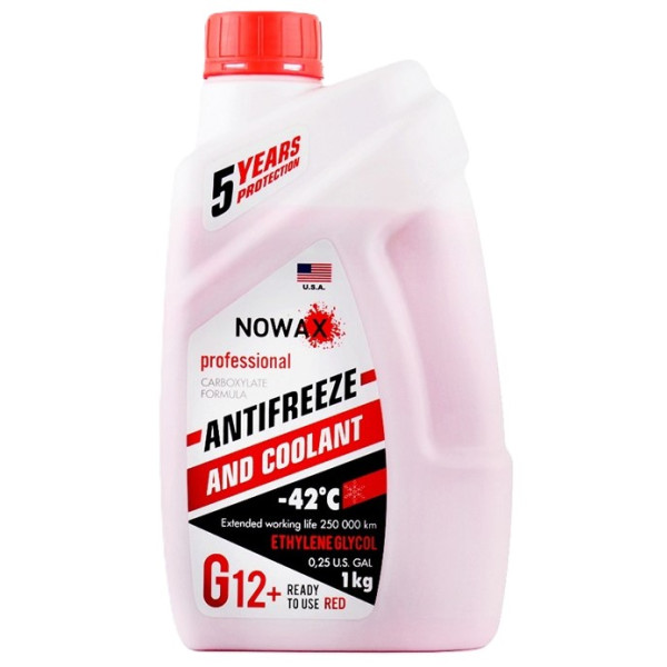 Фото - Антифриз NOWAX  Red (NX01006)