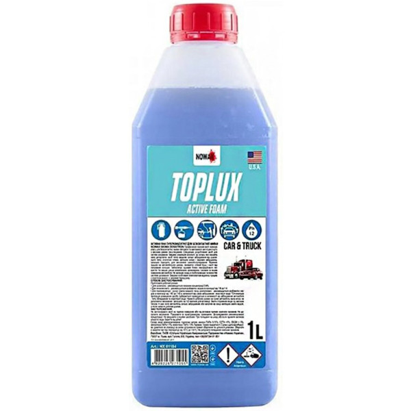 Фото - Пена для мойки авто NOWAX TOPLUX NANO +  ACTIVE FOAM 1L 1:100 ;1:60 (NX01143)