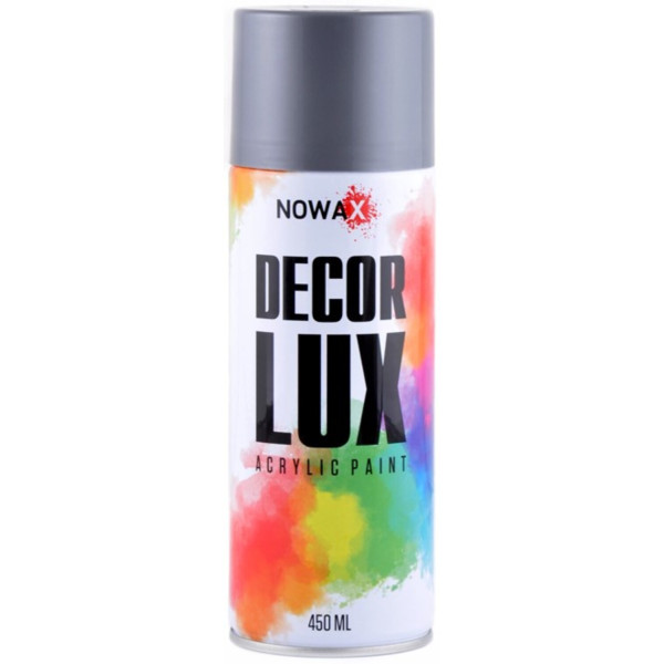 Фото - Краска для авто NOWAX акриловая Spray 450 ml серебряно-серый (NX48016)