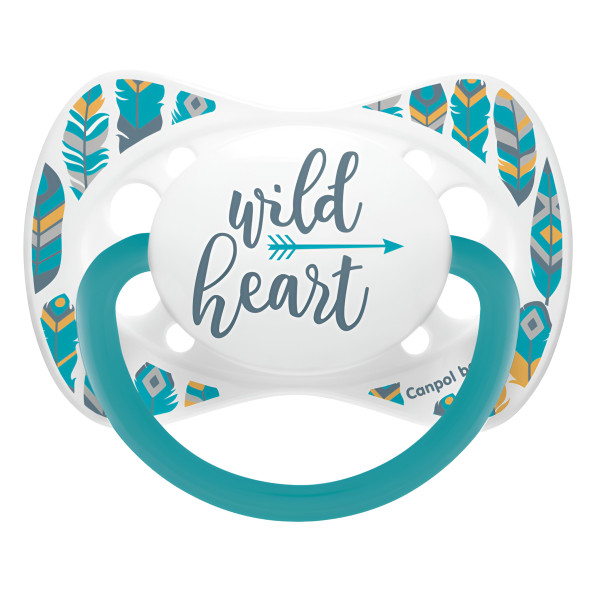 Фото - Симметричная пустышка Canpol babies Wild Nature 6-18 мес бирюзовая (23/289_tur)