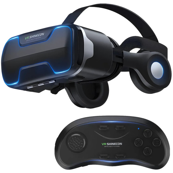 Фото - Очки виртуальной реальности Shinecon VR SC-G02ED + Джойстик Shinecon SC-B01 (SC-G02ED+SC-B01) Фото - Очки виртуальной реальности Shinecon VR SC-G02ED + Джойстик Shinecon SC-B01 (SC-G02ED+SC-B01)