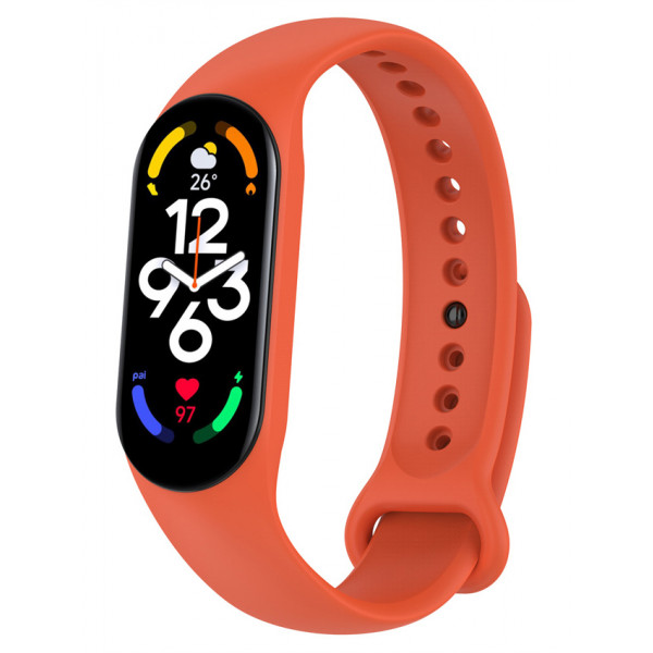Фото - Ремешок для фитнес-браслета BeCover for Xiaomi Mi Smart Band 7 Orange (707482)