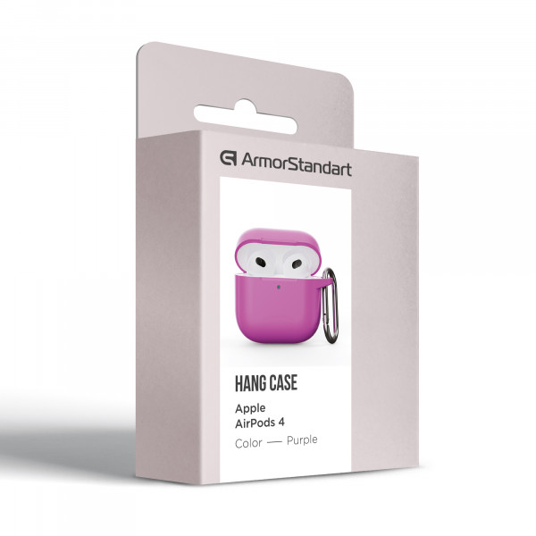 Фото - Чехол для наушников Armorstandart Hang Case for Apple AirPods 4 Purple (ARM81292)