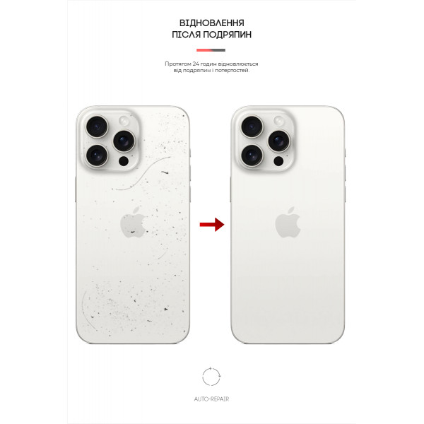 Фото - Защитная пленка для смартфона Armorstandart на заднюю панель for Apple iPhone 15 Pro Max Carbone Silver (ARM71909)