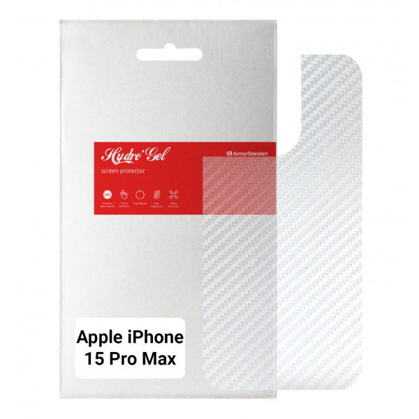 Фото - Защитная пленка для смартфона Armorstandart на заднюю панель for Apple iPhone 15 Pro Max Carbone Transparent (ARM71910)