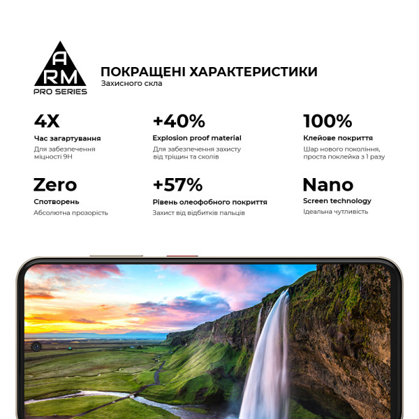 Фото - Защитное стекло для смартфона Armorstandart Pro для ZTE Nubia V70 4G / V70 Design 4G / V70 Vita 4G Black (ARM83039)