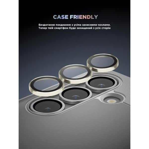 Фото - Защитное стекло для смартфона Armorstandart для камеры Supreme Black Icon for Samsung S24 Amber Yellow (ARM76609)