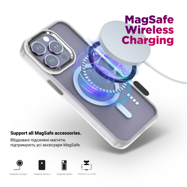 Фото - Чехол для смартфона Armorstandart Unit MagSafe for Samsung S25 Ultra Matte Clear Silver (ARM82266)