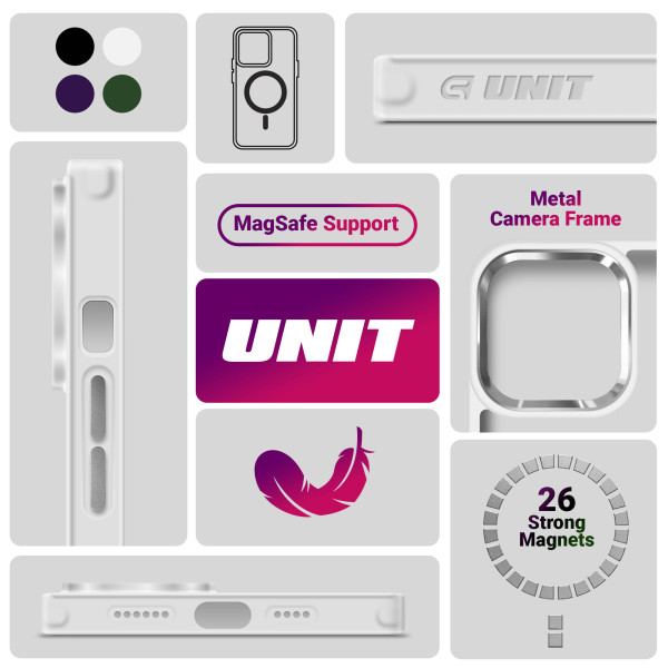Фото - Чехол для смартфона Armorstandart Unit MagSafe for Samsung S25 Ultra Matte Clear Silver (ARM82266)