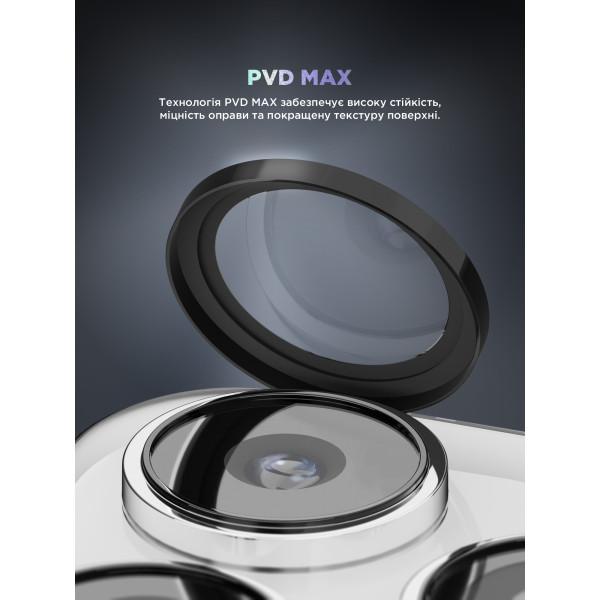 Фото - Защитное стекло для смартфона Armorstandart для камеры Supreme Black Icon for iPhone 14 Pro/14 Pro Max Black (ARM76595)