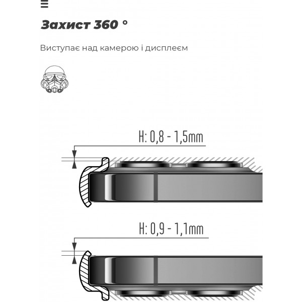Фото - Чехол для смартфона Armorstandart ICON for Tecno Spark 30 4G (KL6) Camera cover Lavender (ARM81368)