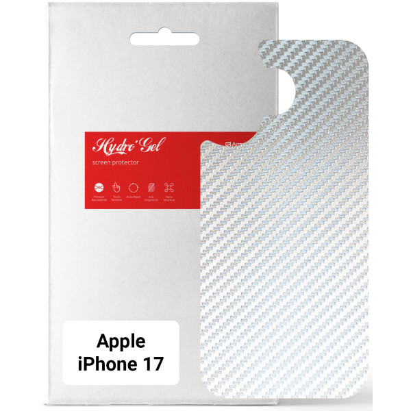 Фото - Защитная пленка для смартфона Armorstandart на заднюю панель Apple iPhone 17 Carbone Silver (ARM86192)