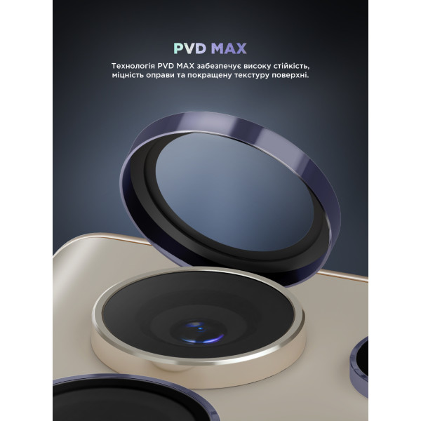 Фото - Защитное стекло для смартфона Armorstandart для камеры Supreme Black Icon for Samsung S24 Ultra Violet Titanium (ARM76605)