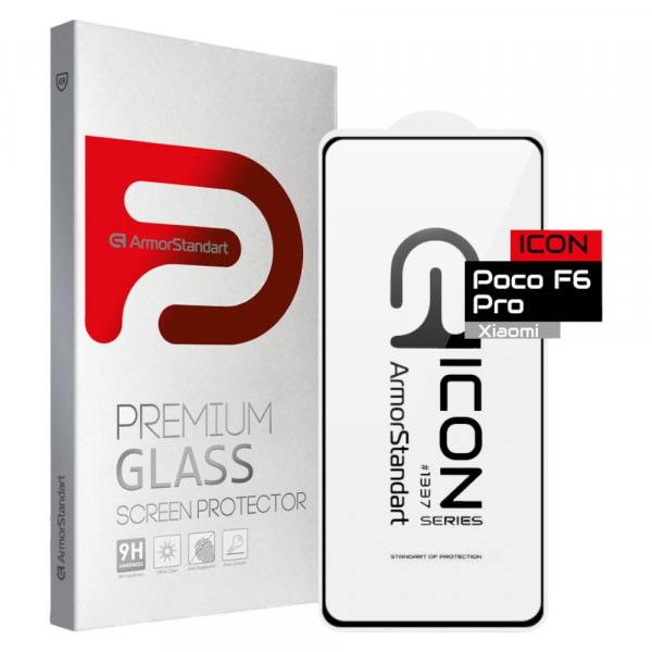 Фото - Защитное стекло для смартфона Armorstandart Icon for Poco F6 Pro Black (ARM73499)