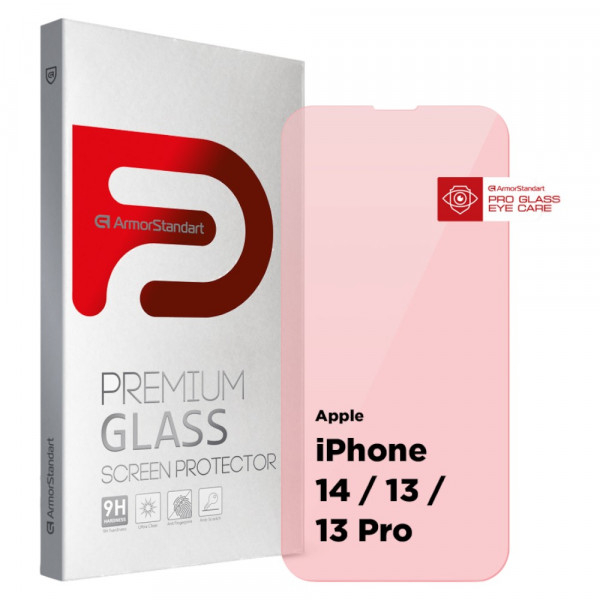 Фото - Защитное стекло для смартфона Armorstandart Pro Eye Care for Apple iPhone 14/13/13 Pro (ARM77674)