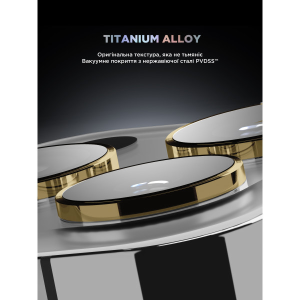 Фото - Защитное стекло для смартфона Armorstandart для камеры Supreme Black Icon for iPhone 14 Pro/14 Pro Max Gold (ARM76598)