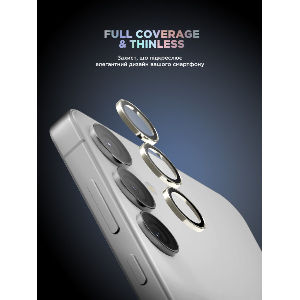 Фото - Защитное стекло для смартфона Armorstandart для камеры Supreme Black Icon for Samsung S24 Amber Yellow (ARM76609)