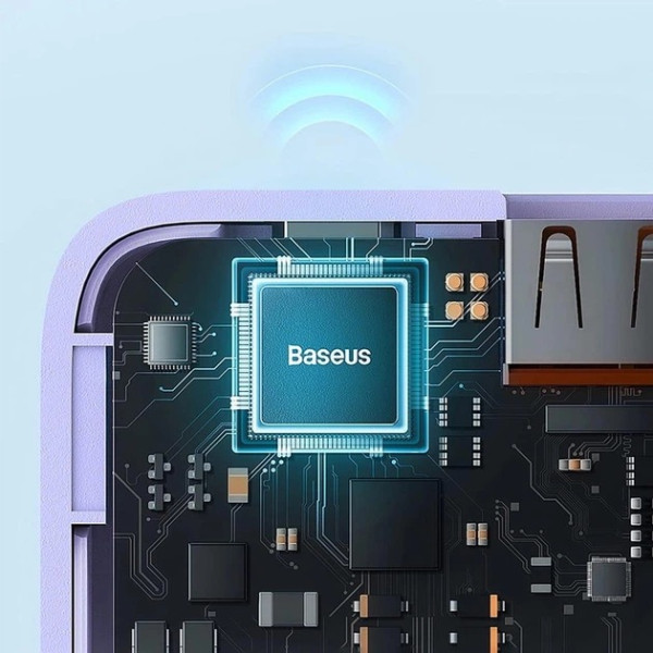 Фото - Батарея мобильная Baseus Airpow 20000mAh QC+PD 20W Purple (P10022804513-00)