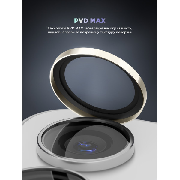 Фото - Защитное стекло для смартфона Armorstandart для камеры Supreme Black Icon for Samsung S24 Amber Yellow (ARM76609)