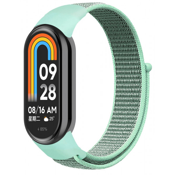 Фото - Ремешок для фитнес-браслета ArmorStandart for Xiaomi Smart Band 9/8 Mint / Grey (ARM74017)