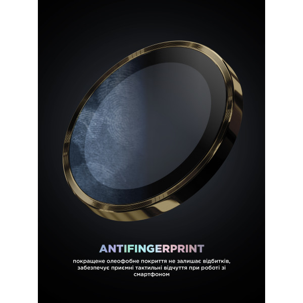 Фото - Защитное стекло для смартфона Armorstandart для камеры Supreme Black Icon for iPhone 14 Pro/14 Pro Max Gold (ARM76598)