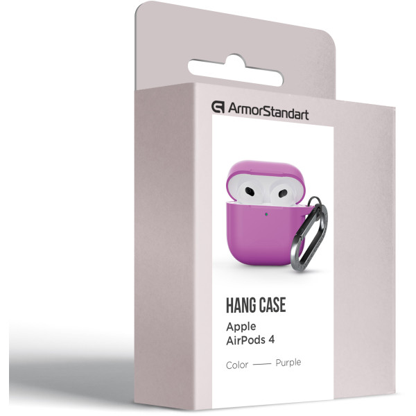 Фото - Чехол для наушников Armorstandart Hang Case for Apple AirPods 4 Purple (ARM81292)