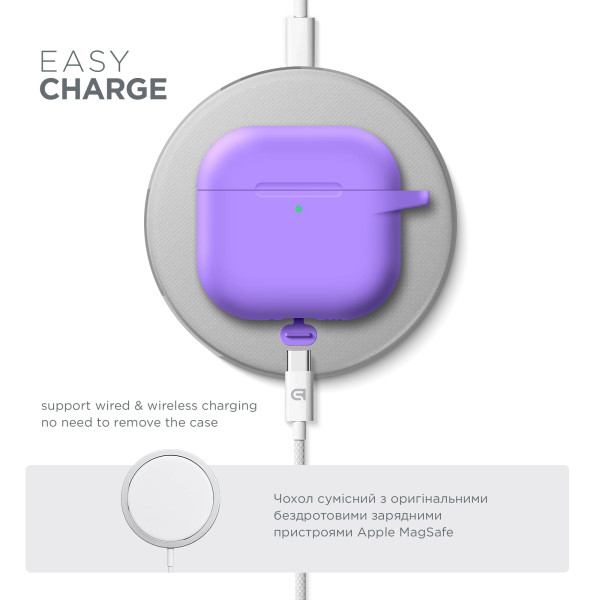 Фото - Чехол для наушников Armorstandart Hang Case for Apple AirPods 4 Purple (ARM81292)