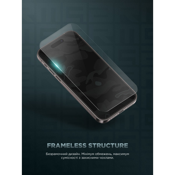 Фото - Защитное стекло для смартфона Armorstandart Infinity Black Icon 2.75D for Apple iPhone 16 Plus (ARM80300)