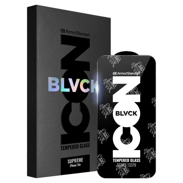 Фото - Защитное стекло для смартфона Armorstandart Supreme Black Icon 2.5D for Apple iPhone 16e Black (ARM84134)