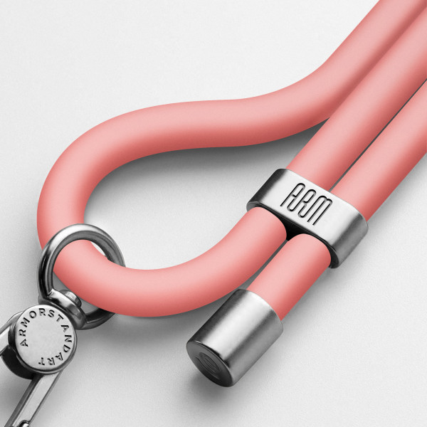 Фото - Ремешок для смартфона Armorstandart Silicone Rope Titanium Pink with Grey holder (ARM76275)