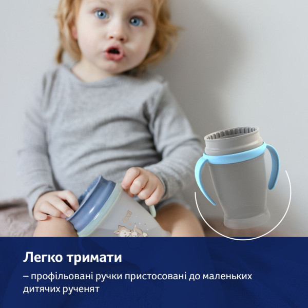 Фото - Поильник-непроливайка детский Lovi 360 250 мл Night&Day Rabbit (1/610)