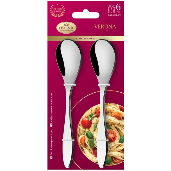 Фото - Набор ложек столовых OSCAR Verona 6 шт. (OSR-6002-2/6)