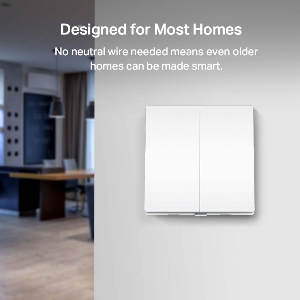 Фото - Кнопка LightSwitch для двухклавишного выключателя TP-Link Tapo S220