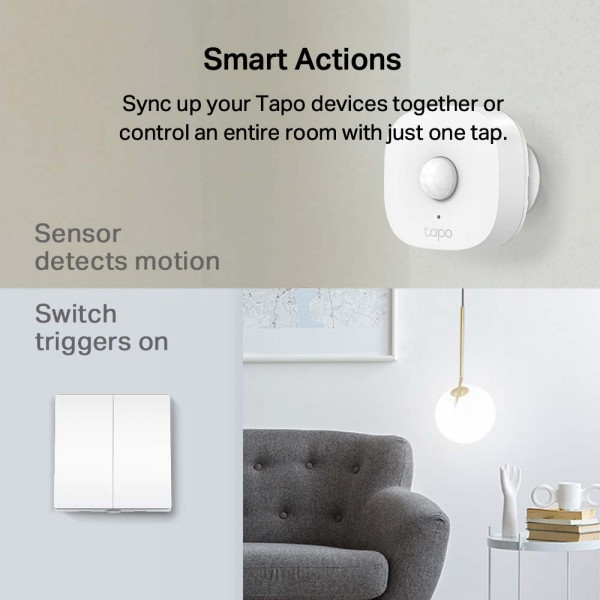 Фото - Кнопка LightSwitch для двухклавишного выключателя TP-Link Tapo S220