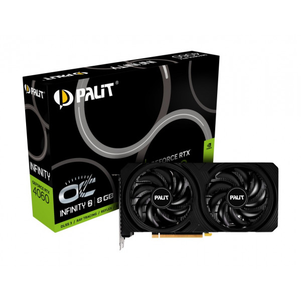 Фото - Видеокарта Palit Nvidia RTX4060 INFINITY 2 OC 8GB GDDR6 (NE64060S19P1-1070L)