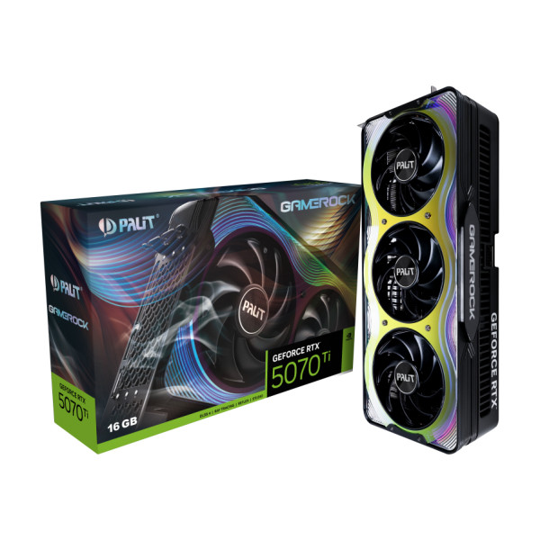Фото - Видеокарта Palit NVIDIA RTX5070Ti GAMEROCK 16GB GDDR7 (NE7507T019T2-GB2030G)