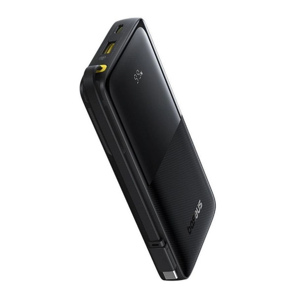 Фото - Батарея мобильная Baseus Bipow 2 Digital Display 10000mAh 20W with Built-in USB-C Black (P10077101113-00)