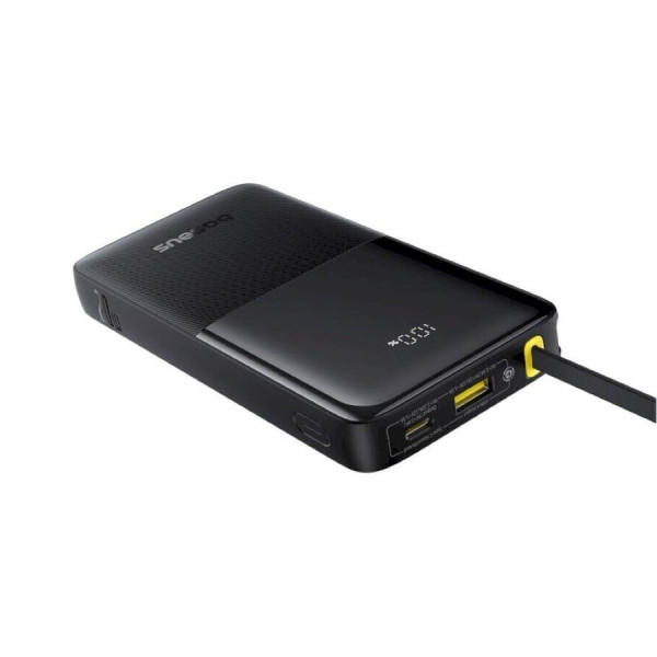 Фото - Батарея мобильная Baseus Bipow 2 Digital Display 10000mAh 20W with Built-in USB-C Black (P10077101113-00)
