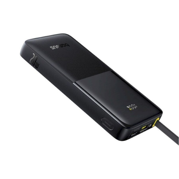 Фото - Батарея мобильная Baseus Bipow 2 Digital Display 10000mAh 20W with Built-in USB-C Black (P10077101113-00)